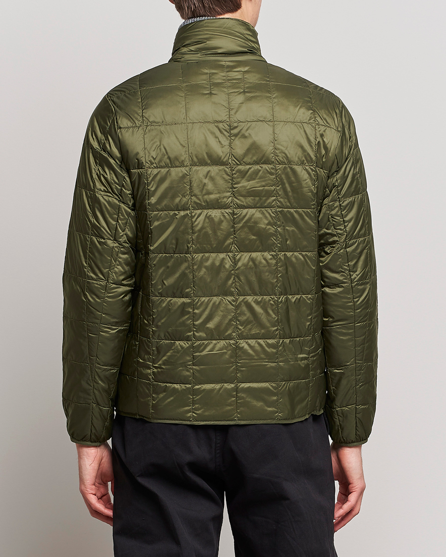 Men | Coats & Jackets | TAION | High Neck Full Zip Lightweight Down Jacket Dark Olive