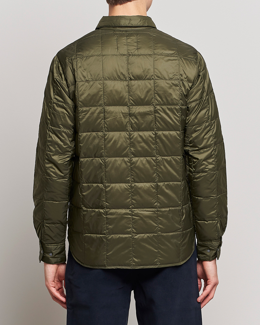 Men | Shirts | TAION | Lightweight Down Shirt Dark Olive