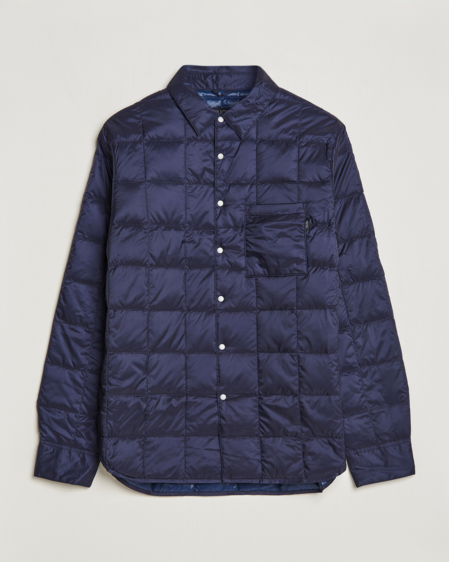 Men | Shirts | TAION | Lightweight Down Shirt Navy