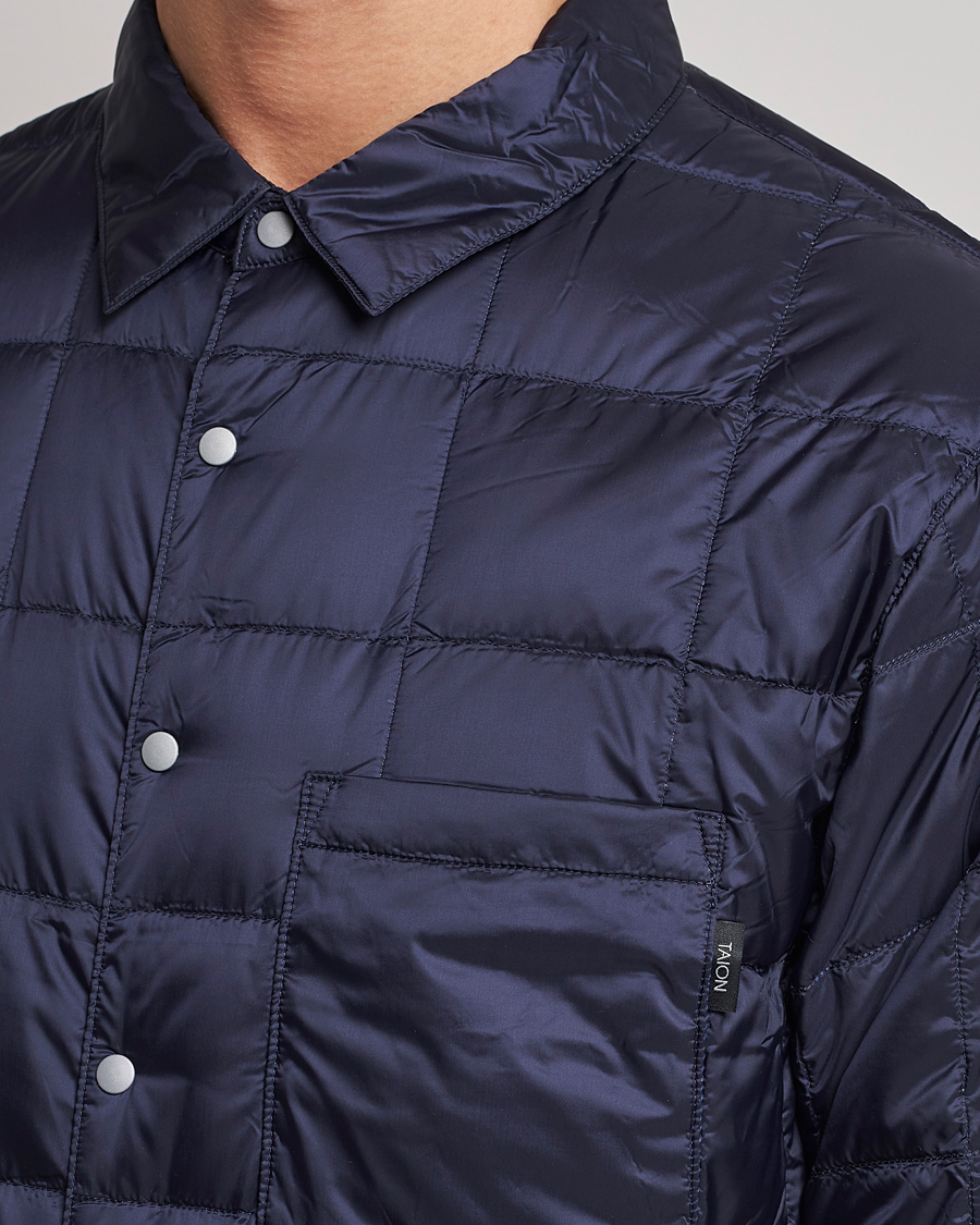 Men | Shirts | TAION | Lightweight Down Shirt Navy