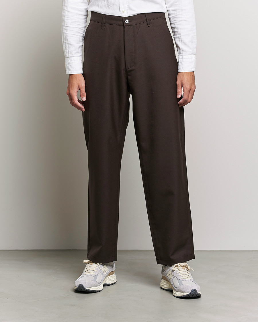 Men | Trousers | Sunflower | Soft Wool Trousers Brown