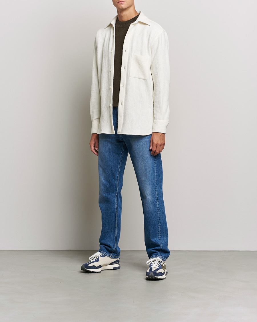 Men | Shirts | Sunflower | Alan Boucle Overshirt Off White