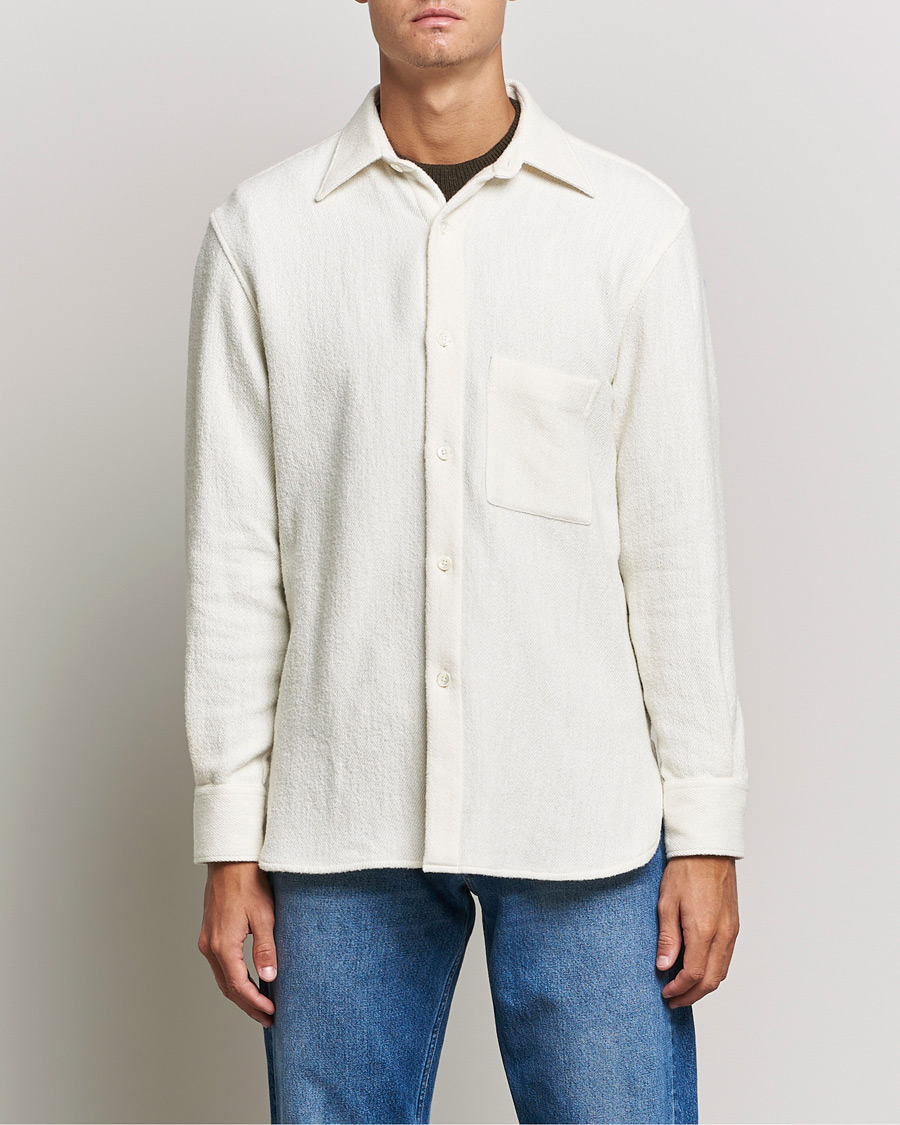 Men | Shirts | Sunflower | Alan Boucle Overshirt Off White
