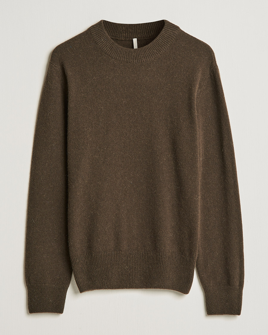 Men | Sweaters & Knitwear | Sunflower | Moon Alpaca Sweater Dark Brown