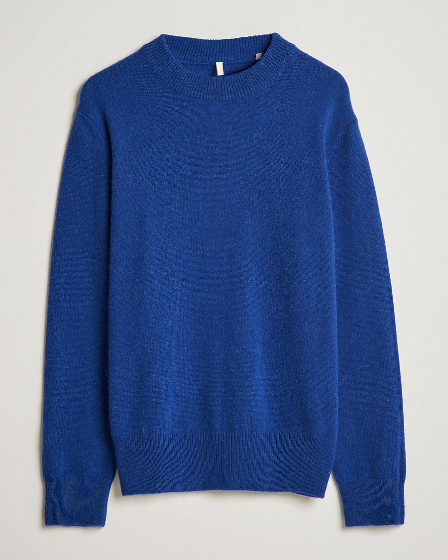 Men | Sweaters & Knitwear | Sunflower | Moon Alpaca Sweater Electric Blue