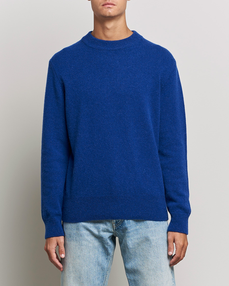 Men | Sweaters & Knitwear | Sunflower | Moon Alpaca Sweater Electric Blue