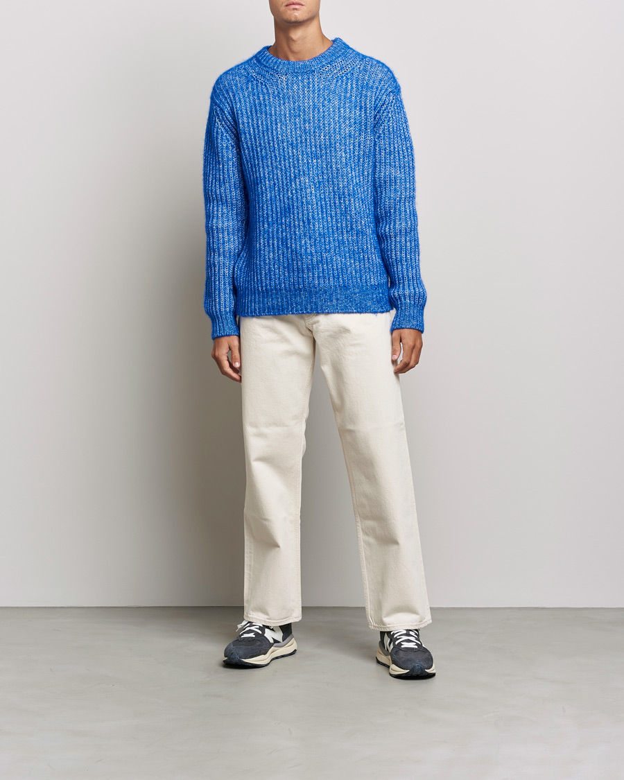 Men | Sweaters & Knitwear | Sunflower | Field Sweater Electric Blue