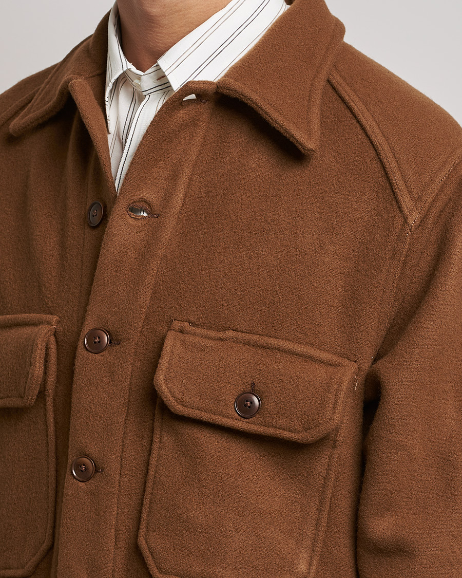 Men | Coats & Jackets | Sunflower | Wool Shirt Jacket Brown
