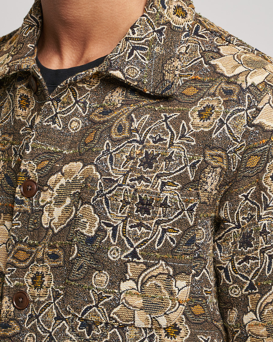 Men | Coats & Jackets | Sunflower | Jacquard Flower Jacket Brown