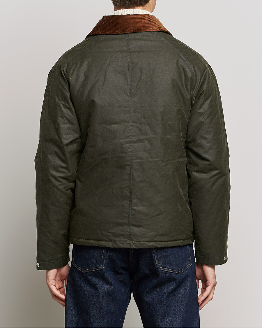 Men | Coats & Jackets | Sunflower | Waxed Short Jacket Dark Olive
