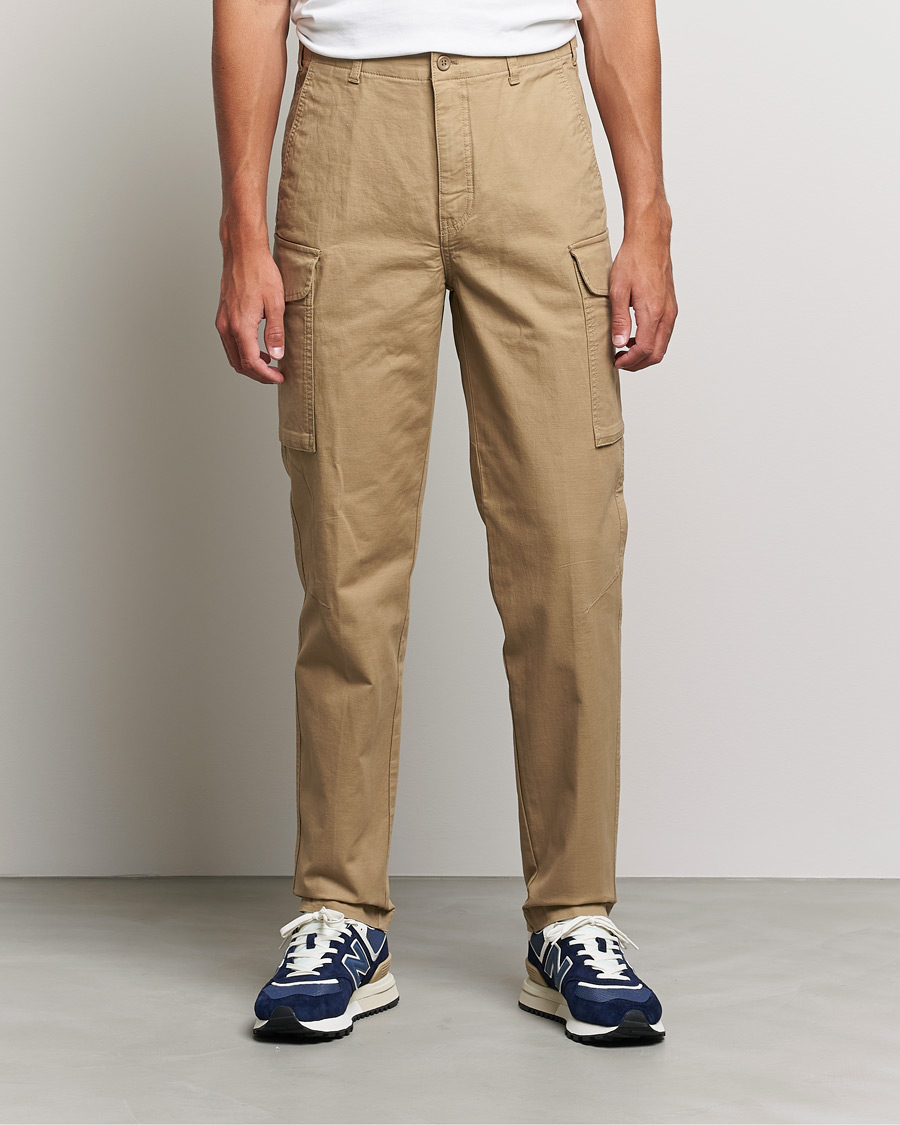 Men | Cargo Trousers | Dockers | Tapered Cotton Cargo Pant Harvest Gold