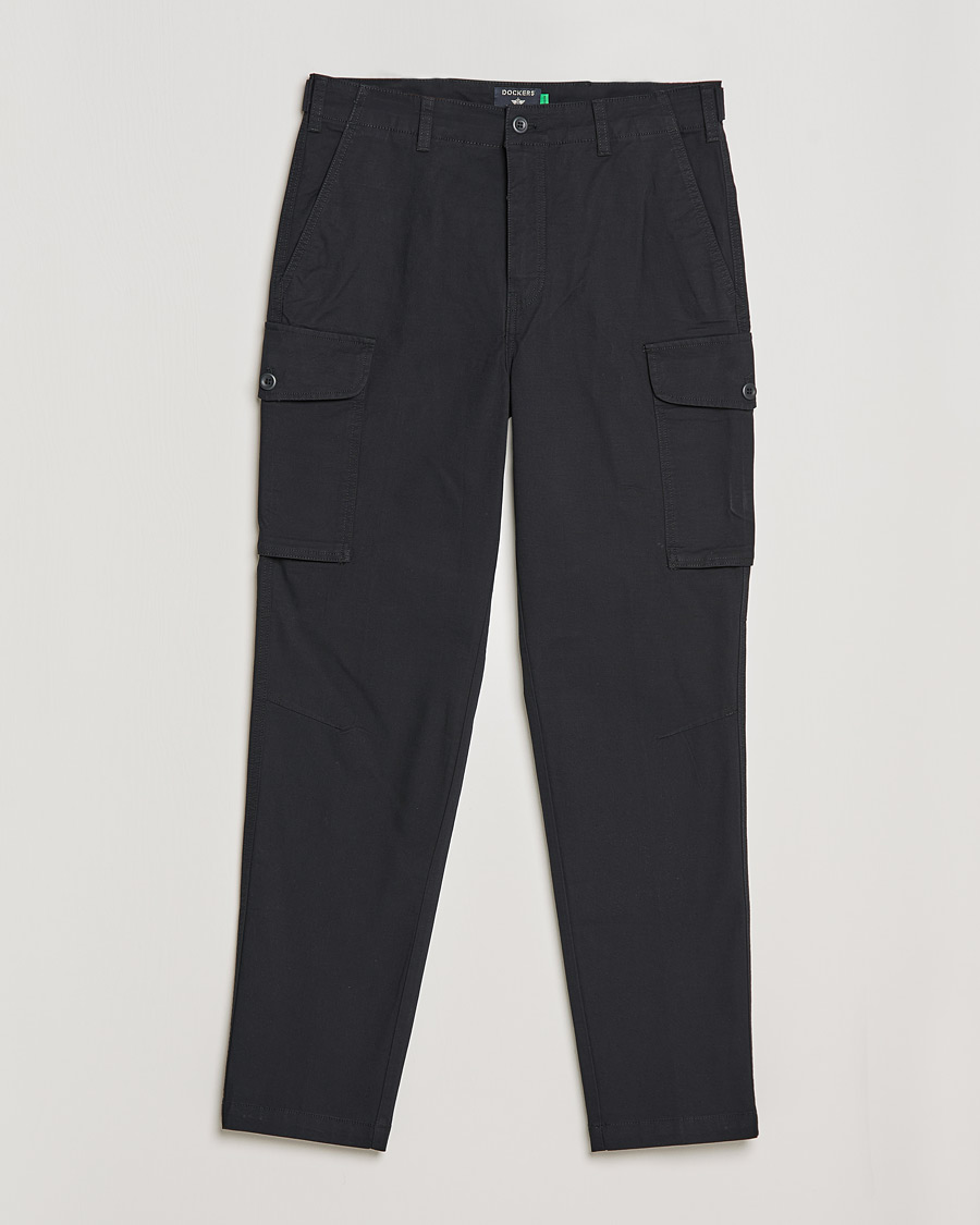 Men | Trousers | Dockers | Tapered Cotton Cargo Pant Black