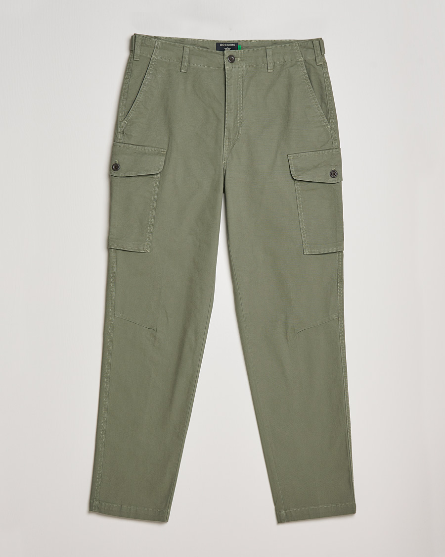 Men | Trousers | Dockers | Tapered Cotton Cargo Pant Olive