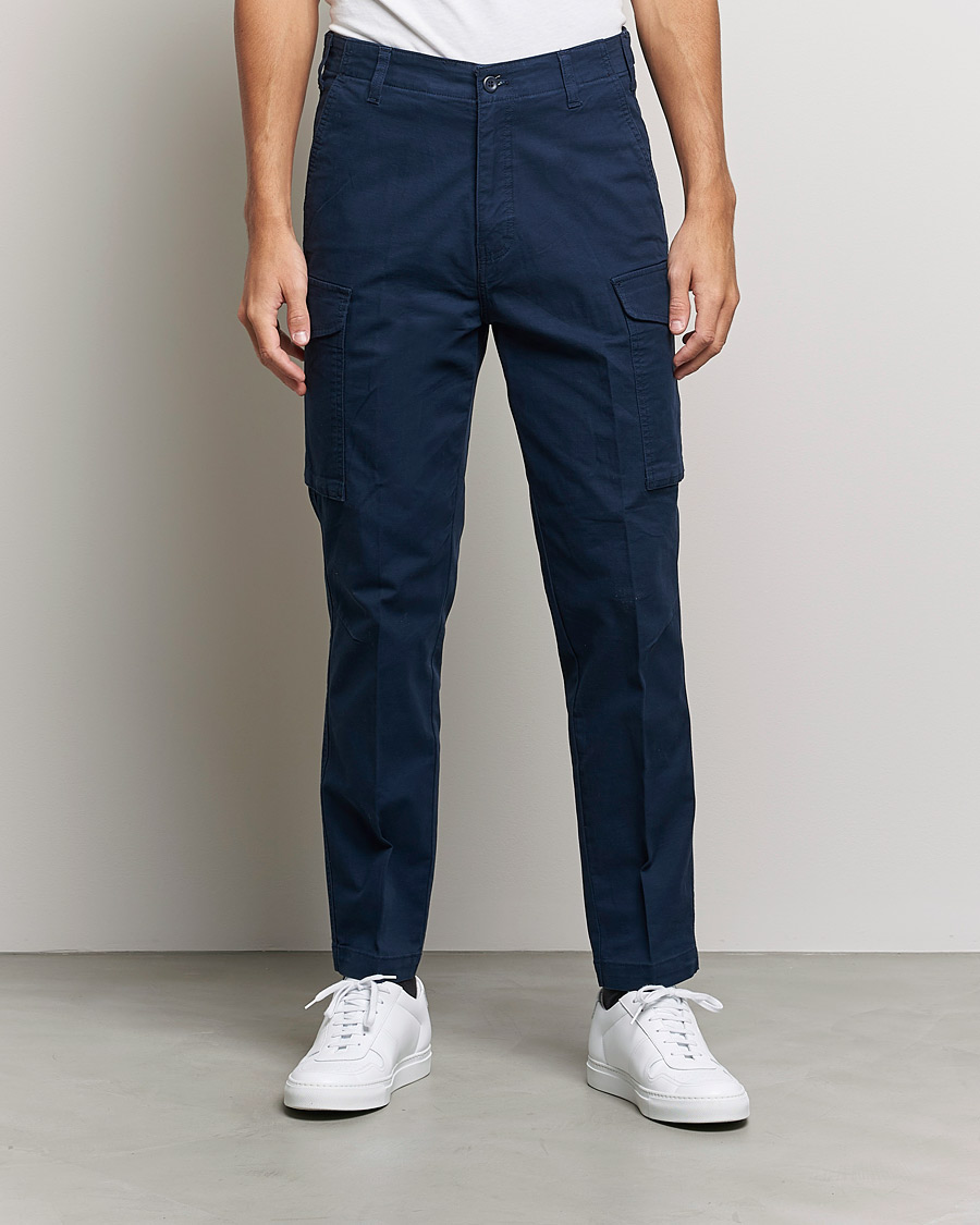 Men | Cargo Trousers | Dockers | Tapered Cotton Cargo Pant Navy