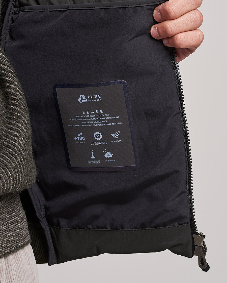 Men | Coats & Jackets | SEASE | Warmer Down Jacket Dark Green