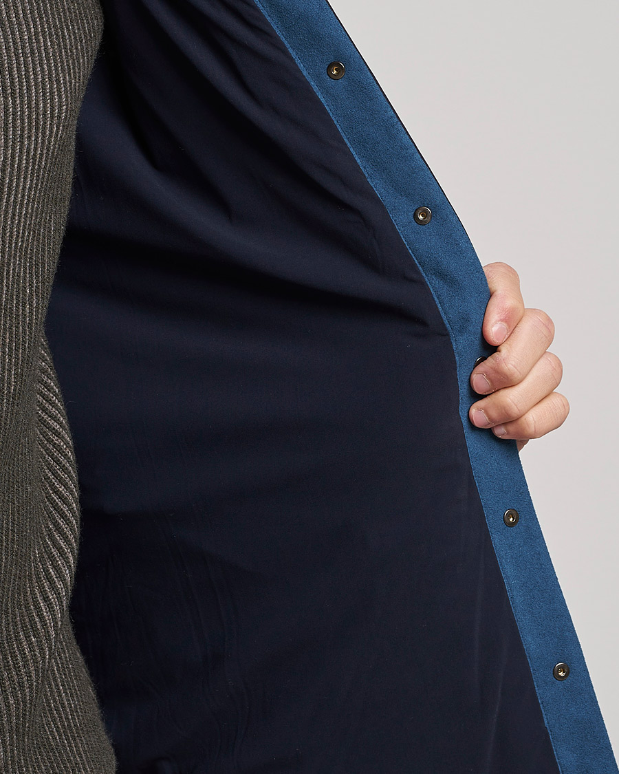 Men | Coats & Jackets | SEASE | Gate Padded Overshirt Navy