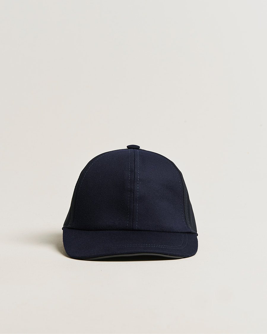 Men | New Brands | SEASE | Wool/Cashmere Baseball Cap Navy