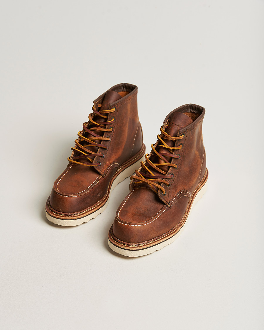 Men | Handmade Shoes | Red Wing Shoes | Moc Toe Boot Cooper Rough/Tough Leather