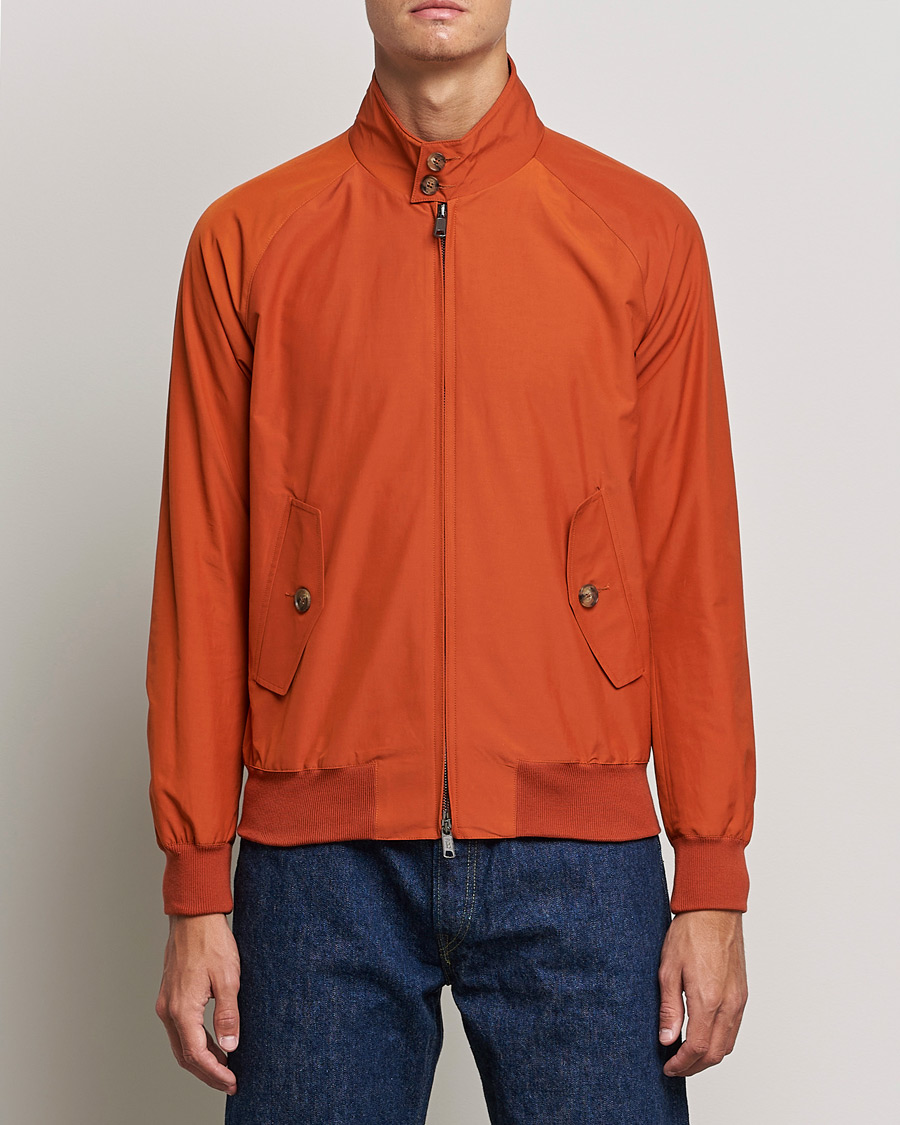 Men | Lightweight Jackets | Baracuta | G9 Original Harrington Jacket Orange