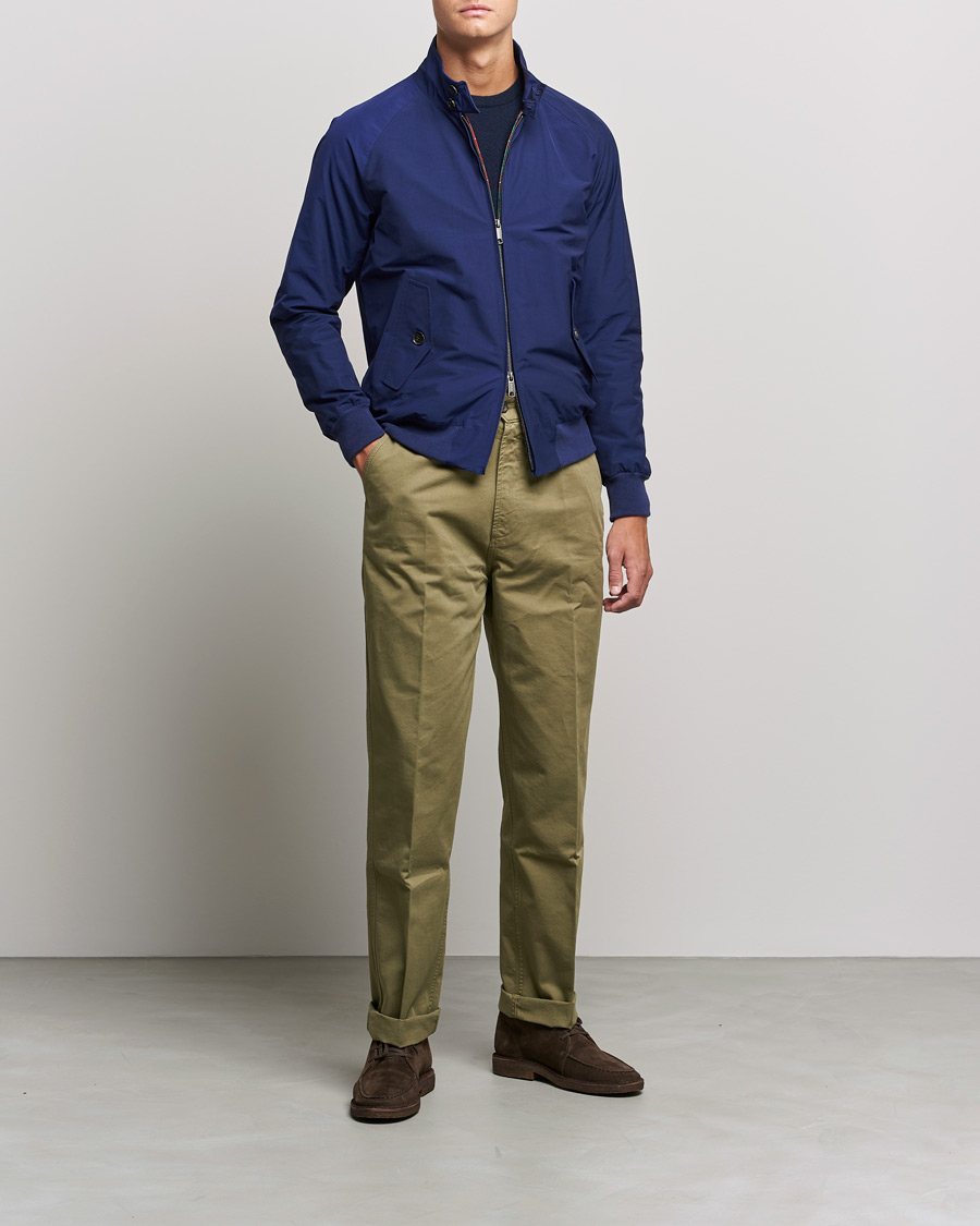 Men | Coats & Jackets | Baracuta | G9 Original Harrington Jacket Indigo
