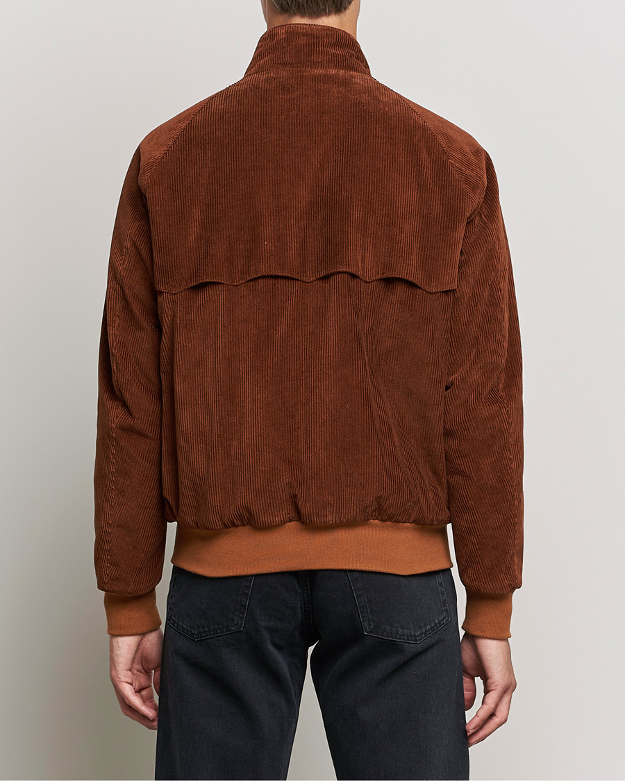 Men | Coats & Jackets | Baracuta | G9 Padded Corduroy Harrington Jacket Cognac