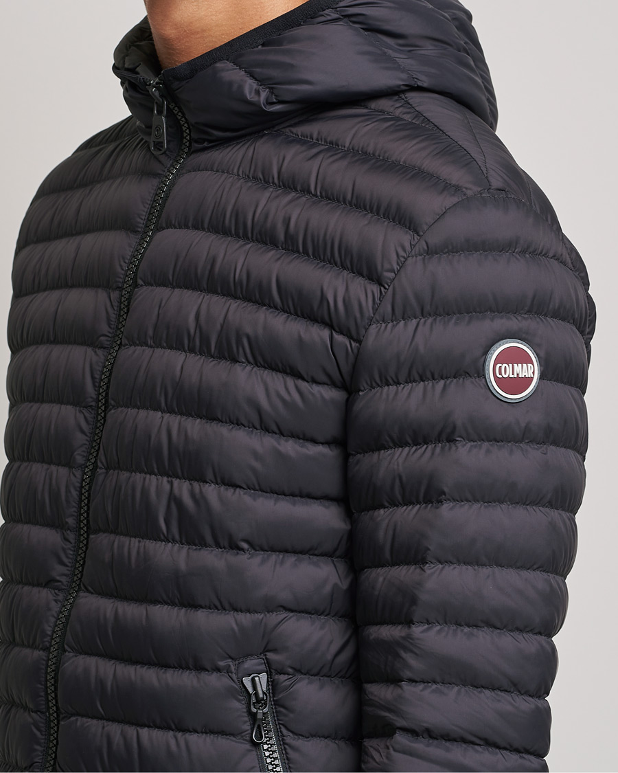 Men | Coats & Jackets | Colmar | Repunk Lightweight Down Hooded Jacket Black