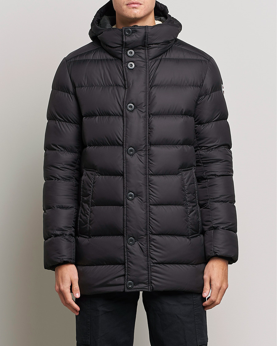 Men | Coats & Jackets | Colmar | Concrete Mid Down Parka Black