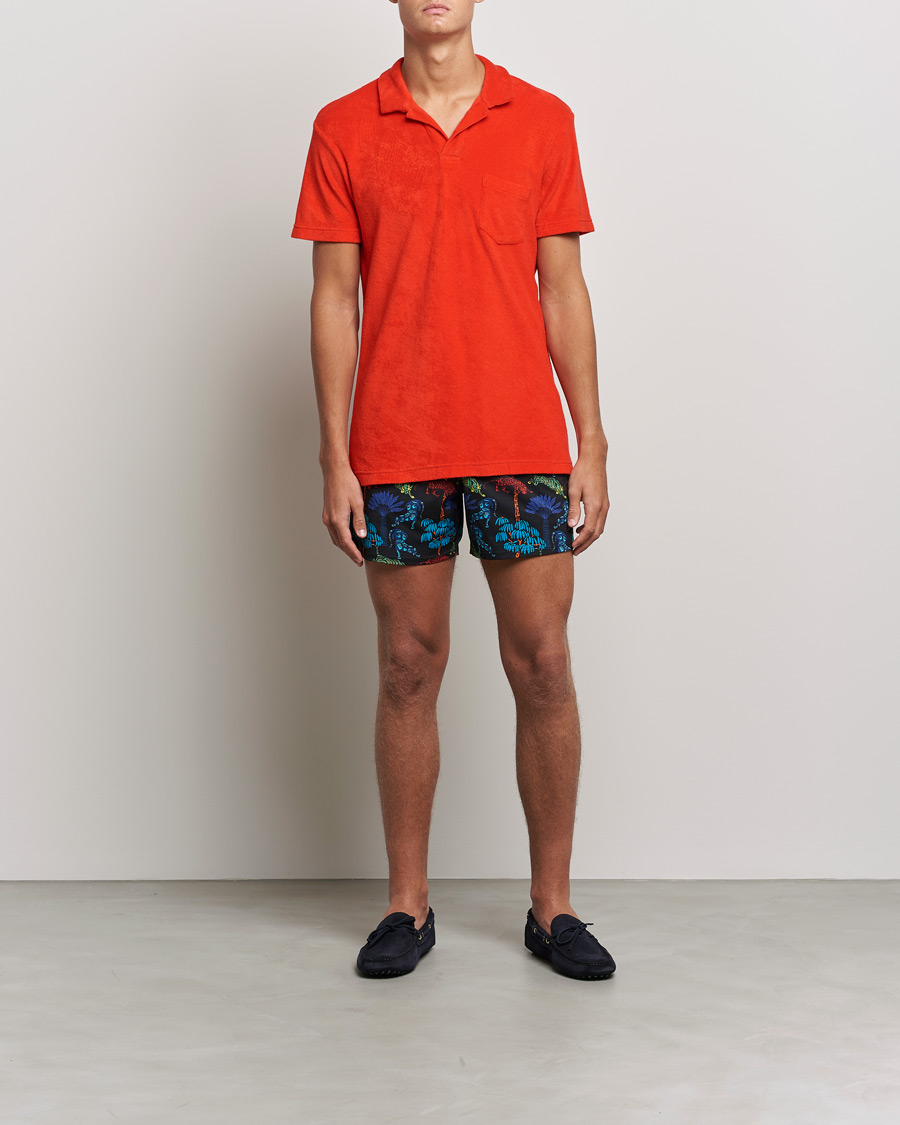 Men | Polo Shirts | Orlebar Brown | Terry Polo Summer Red