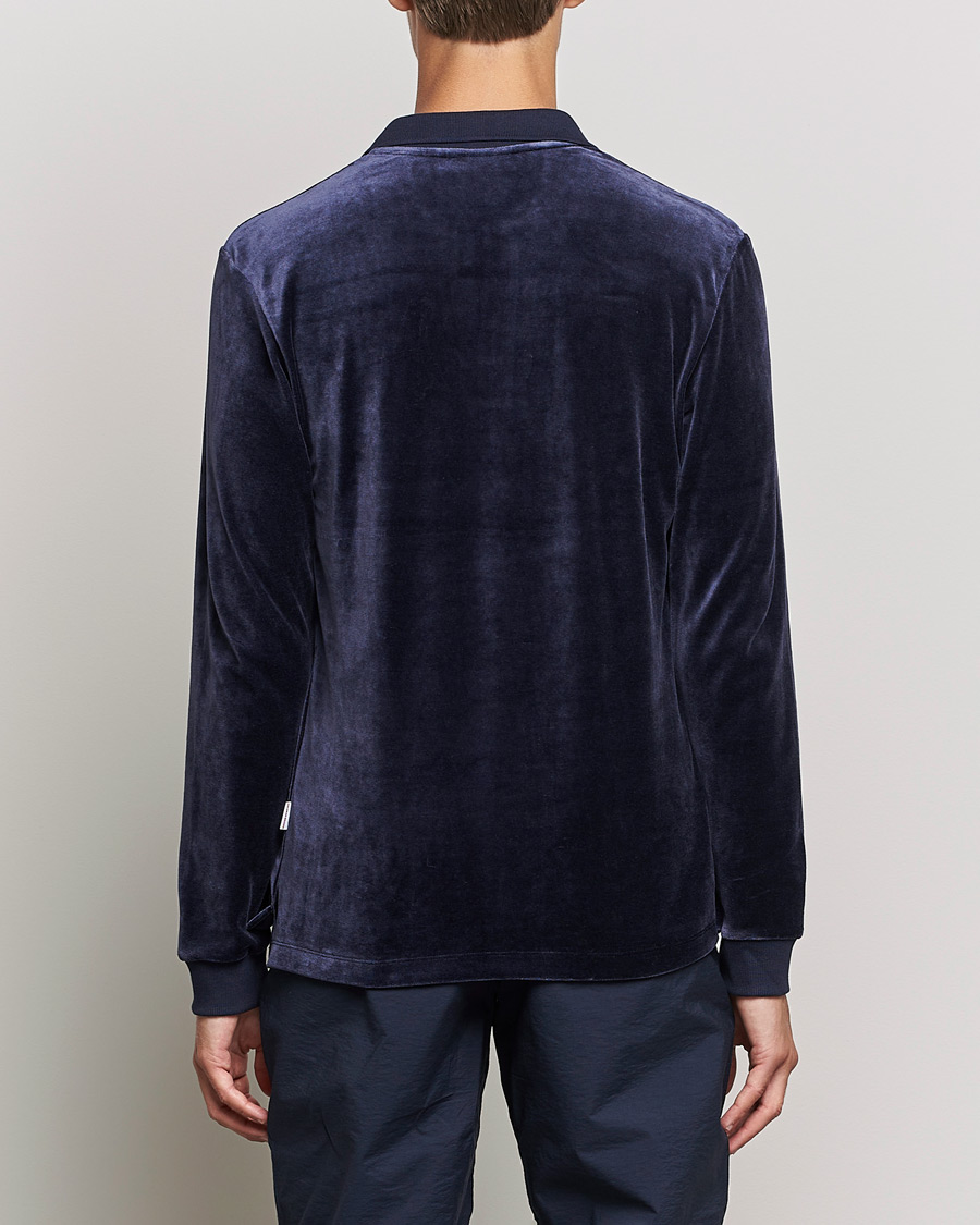 Men | Sweaters & Knitwear | Orlebar Brown | Bouvet Cotton/Modal Polo Night Iris