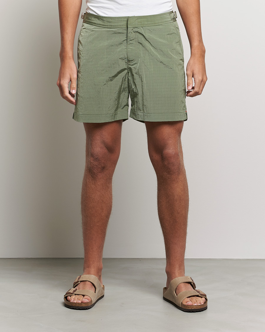 Men | Swimwear | Orlebar Brown | Bulldog Ripstop Swim Shorts Parachute Green