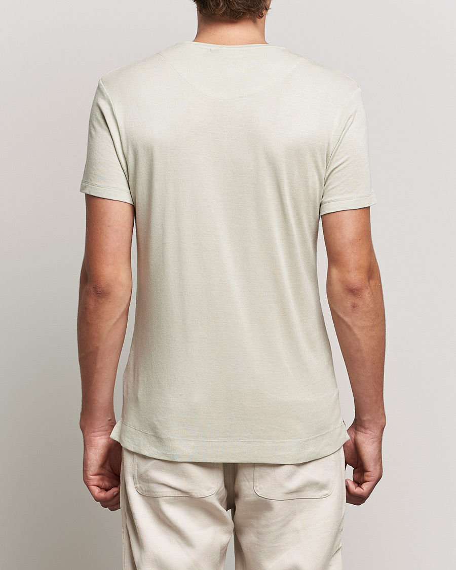 Men | T-Shirts | Orlebar Brown | OB Classic Modal/Cashmere T-Shirt Parched Green