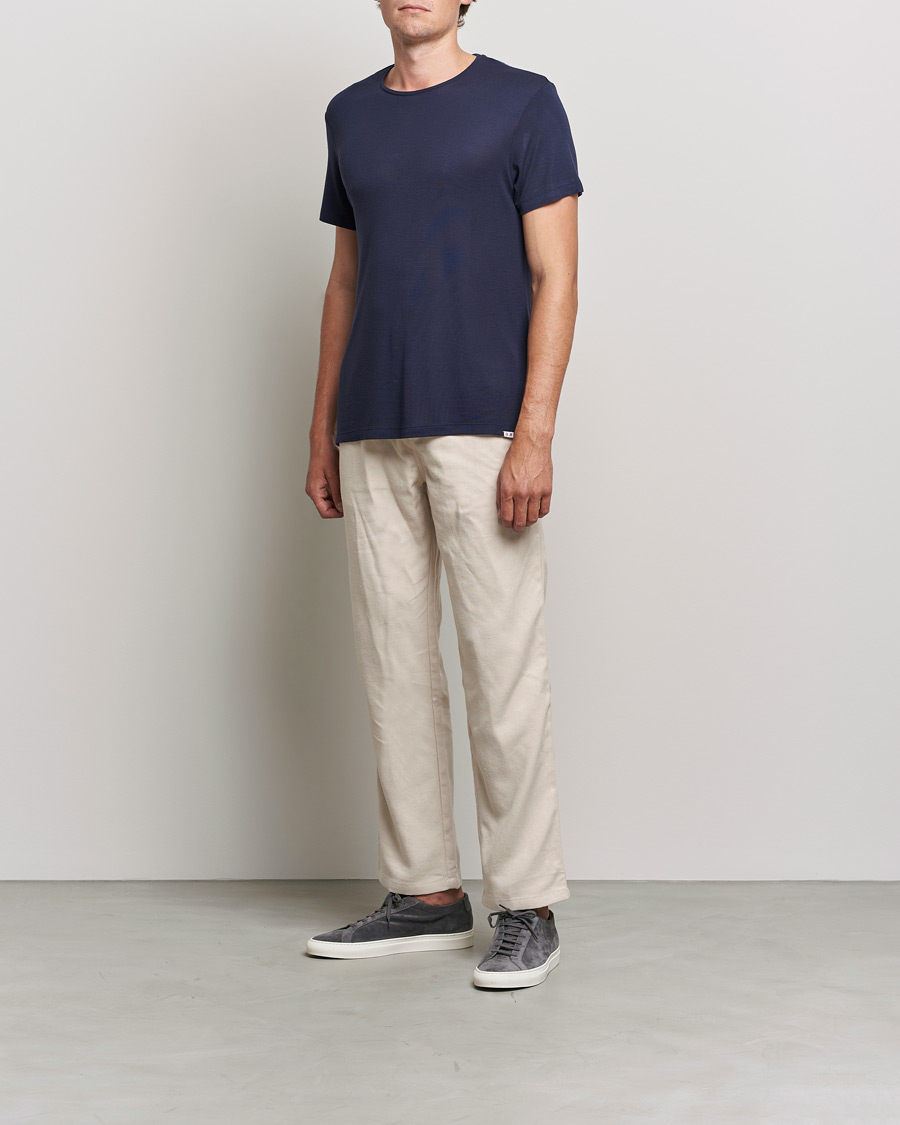 Men |  | Orlebar Brown | OB Classic Modal/Cashmere T-Shirt Night Iris