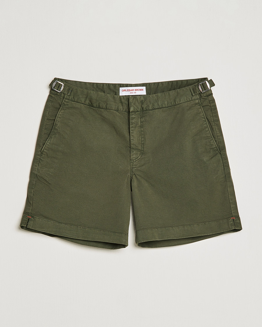Men | Shorts | Orlebar Brown | Bulldog Cotton Twill Shorts Forest Night