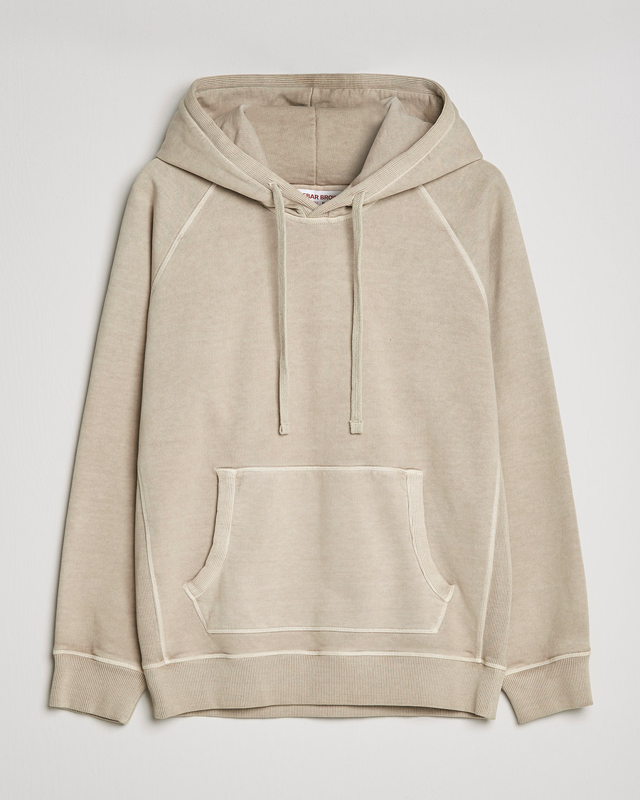Men | Sweaters & Knitwear | Orlebar Brown | Francis Garment Dyed Cotton Hood Parched Green