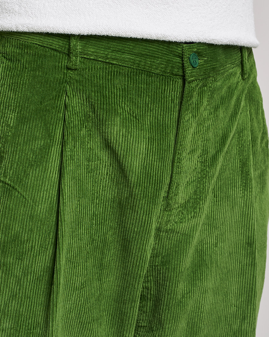 Men | Trousers | Orlebar Brown | Dunmore Cotton Cord Trousers Conifer