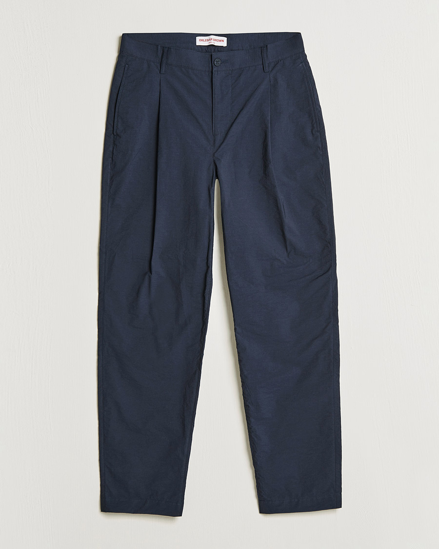 Men | Trousers | Orlebar Brown | Dunmore Cotton Trousers Night Iris