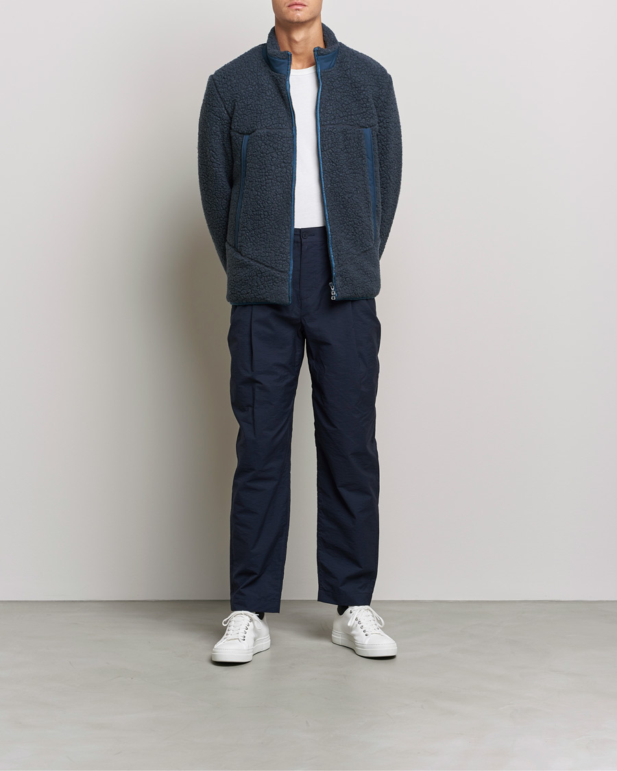 Men | Trousers | Orlebar Brown | Dunmore Cotton Trousers Night Iris