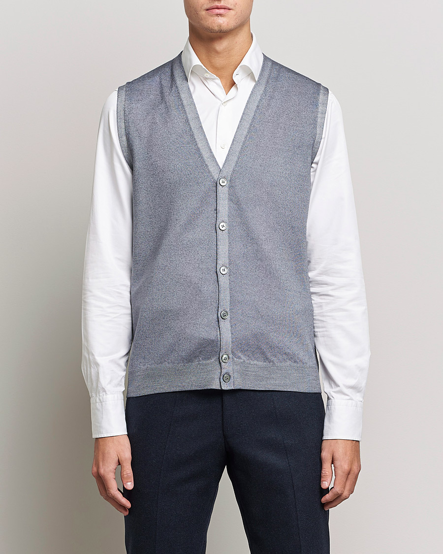 Men | Gran Sasso | Gran Sasso | Vintage Merino Fashion Fit Slipover Light Grey