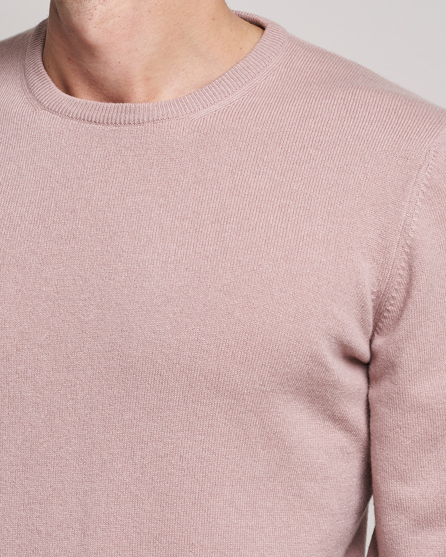 Men | Sweaters & Knitwear | Gran Sasso | Wool/Cashmere Crew Neck Soft Pink