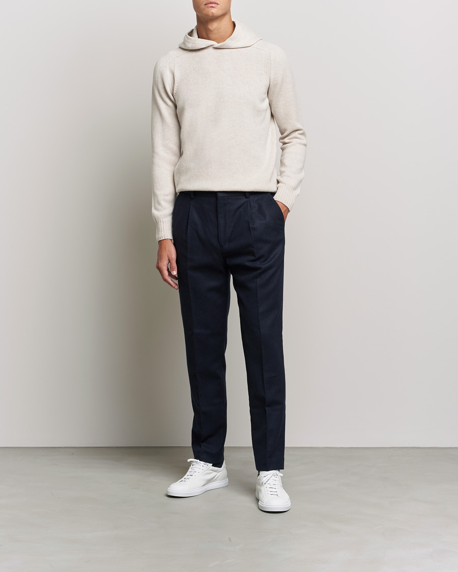 Men | Sweaters & Knitwear | Gran Sasso | Wool Hoodie Off White