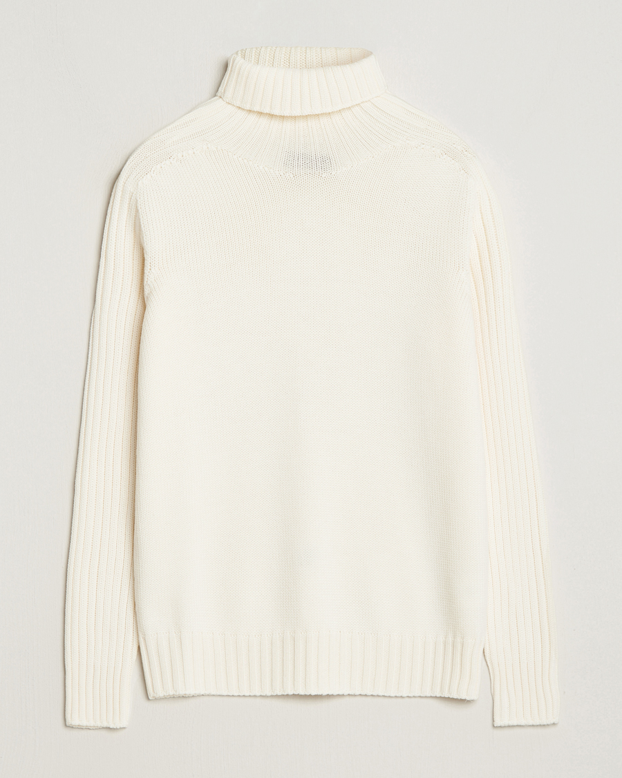 Men | Sweaters & Knitwear | Gran Sasso | Rainwool Rollneck White