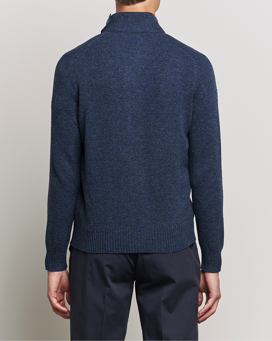 Men | Sweaters & Knitwear | Gran Sasso | Heavy Wool Cardigan Navy