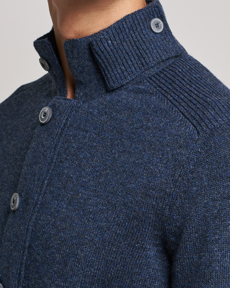 Men | Sweaters & Knitwear | Gran Sasso | Heavy Wool Cardigan Navy