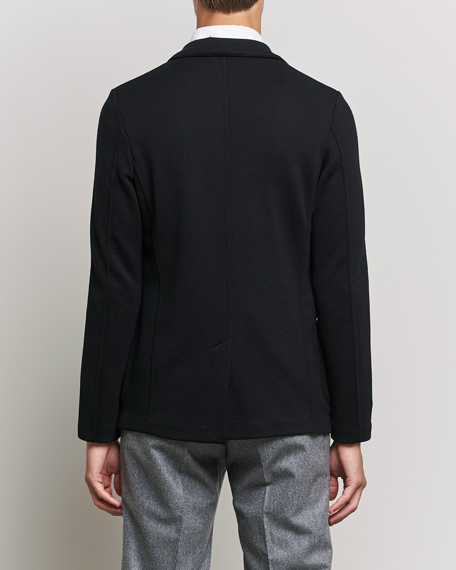 Gran Sasso Travel Wool Knitted Jacket Black at CareOfCarl.com