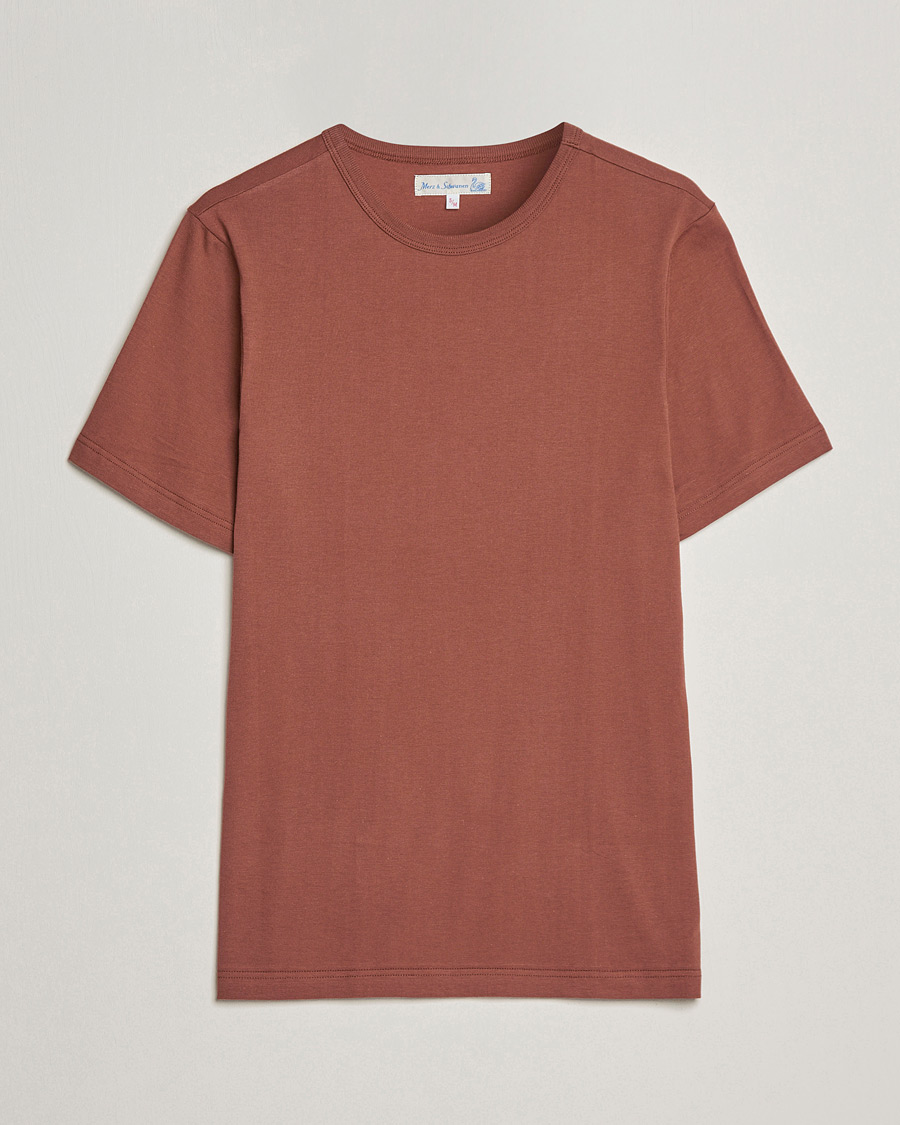 Men | T-Shirts | Merz b. Schwanen | 1950s Classic Loopwheeled Tee Tan