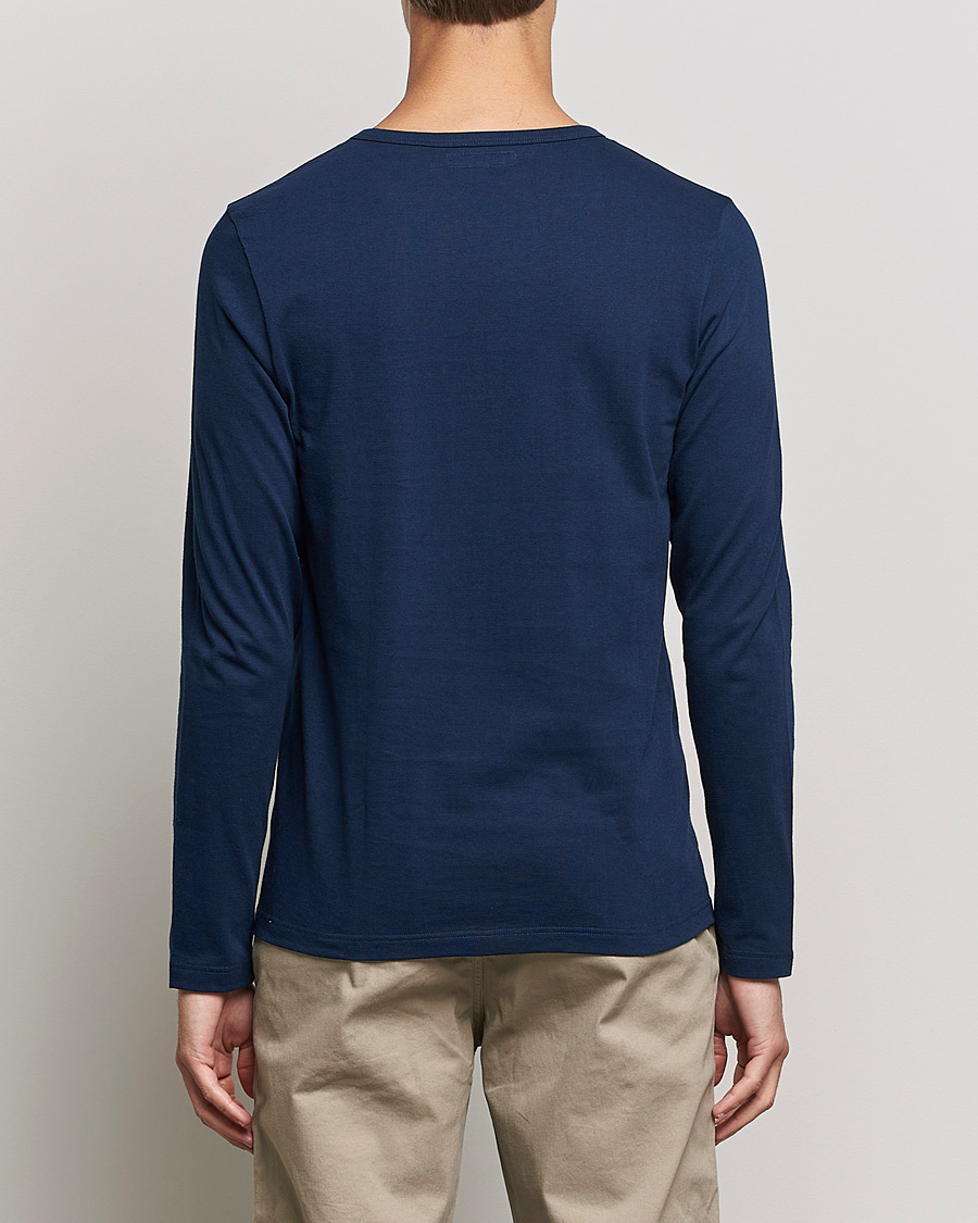 Men | T-Shirts | Merz b. Schwanen | 1950s Classic Loopwheeled Longsleeve Tee Ink