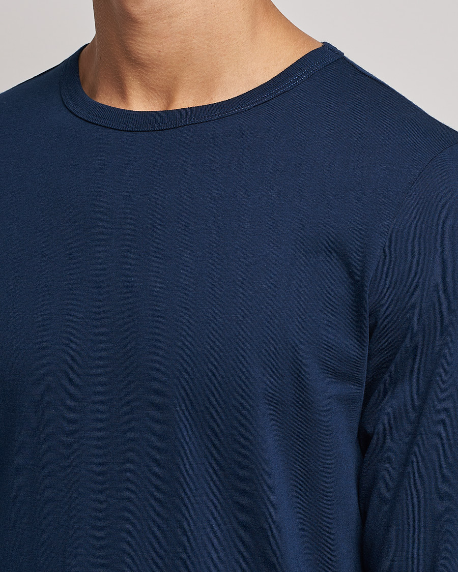 Men | T-Shirts | Merz b. Schwanen | 1950s Classic Loopwheeled Longsleeve Tee Ink