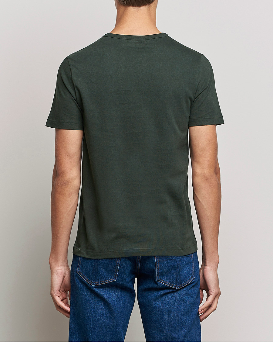 Men | T-Shirts | Merz b. Schwanen | Relaxed Loopwheeled Sturdy Tee Forest