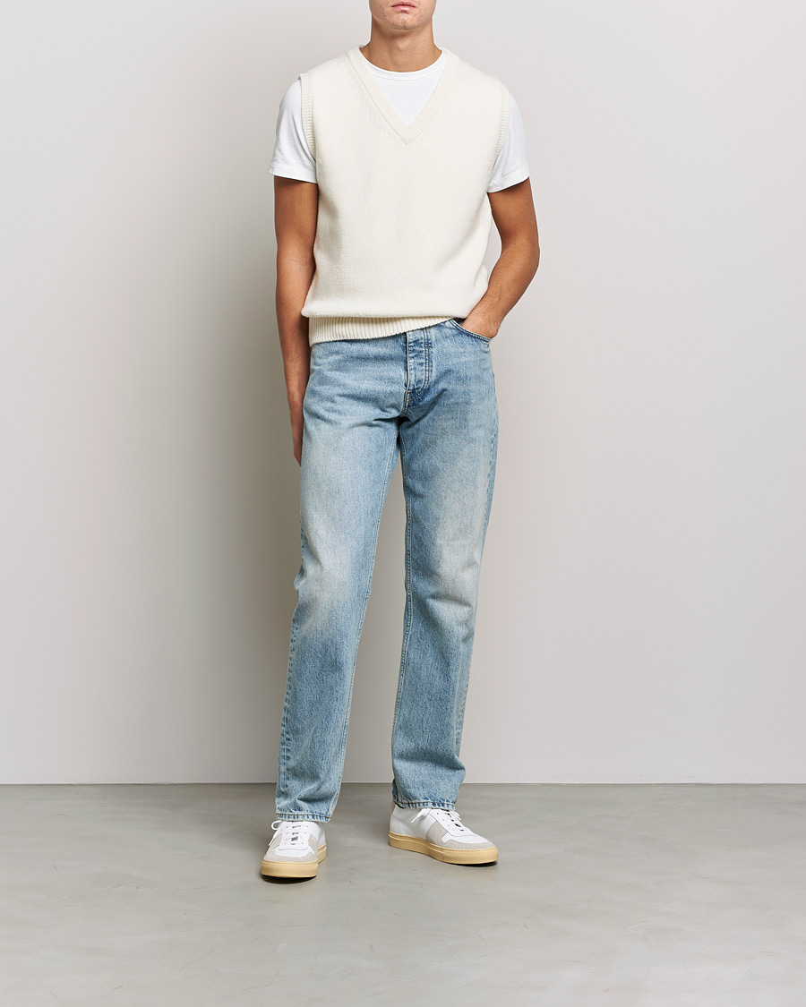 Men | Sweaters & Knitwear | Merz b. Schwanen | Cashmere/Merino Vest Nature