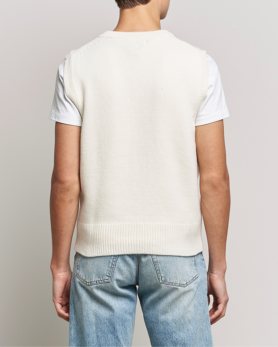 Men | Sweaters & Knitwear | Merz b. Schwanen | Cashmere/Merino Vest Nature